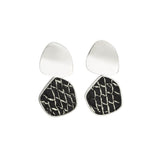 EBN Wave Earrings Silver