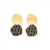 EBN Wave Earrings Gold