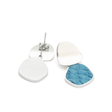 EBN Wave Earrings Silver