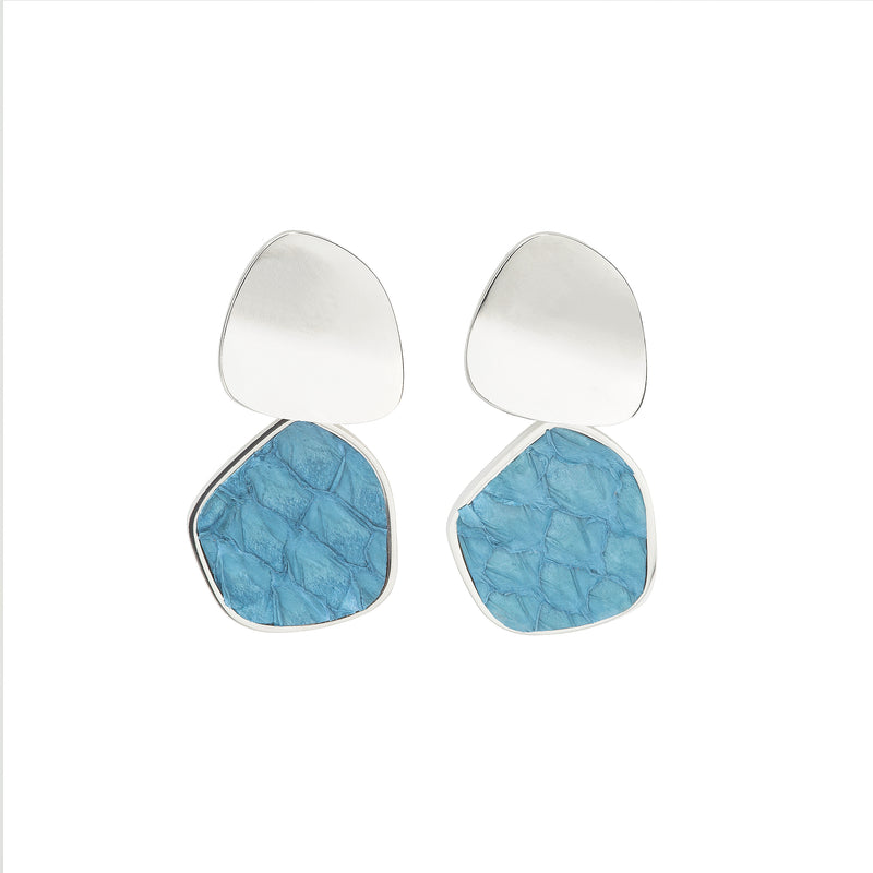 EBN Wave Earrings Silver